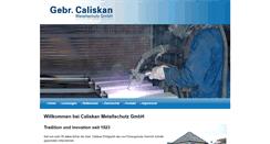 Desktop Screenshot of caliskan-metallschutz.de